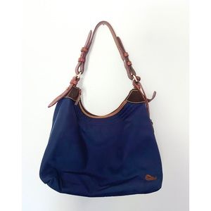 Dooney & Bourke Navy Blue Nylon Shoulder Bag